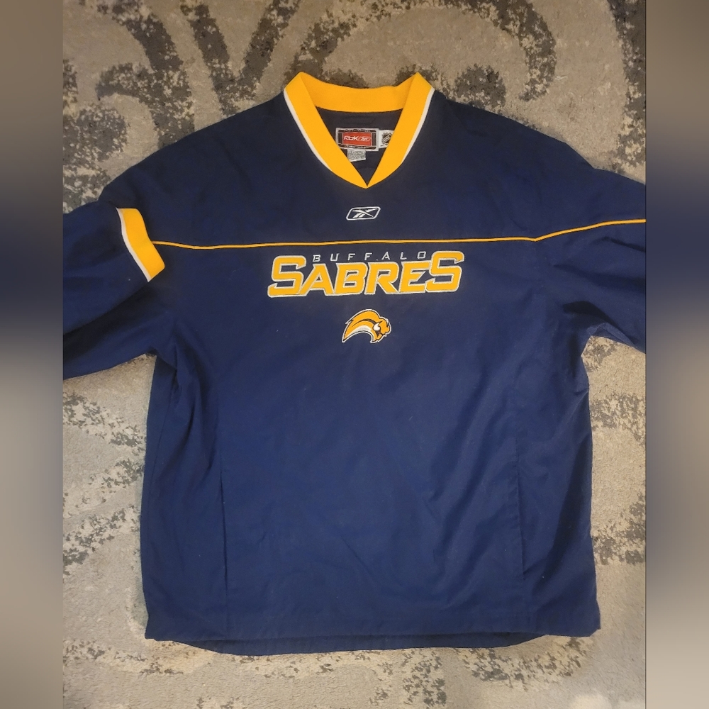 Sabres lightweight v-neck pullover jacket by Reebok
